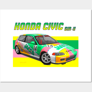 Honda Civic SiR-II Posters and Art